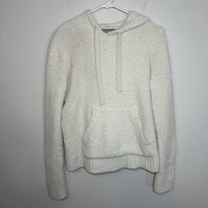 Marled Reunited Clothing Off‎ White Textured Sweater Long Sleeve V- Neck Size M